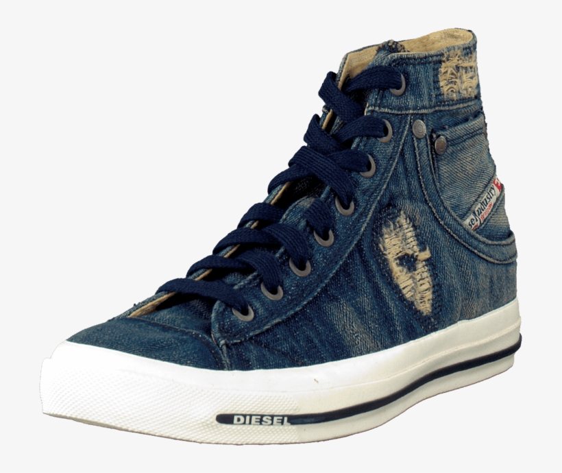 Exposure I Blue Ripped Denim - Work Boots, transparent png #7611601