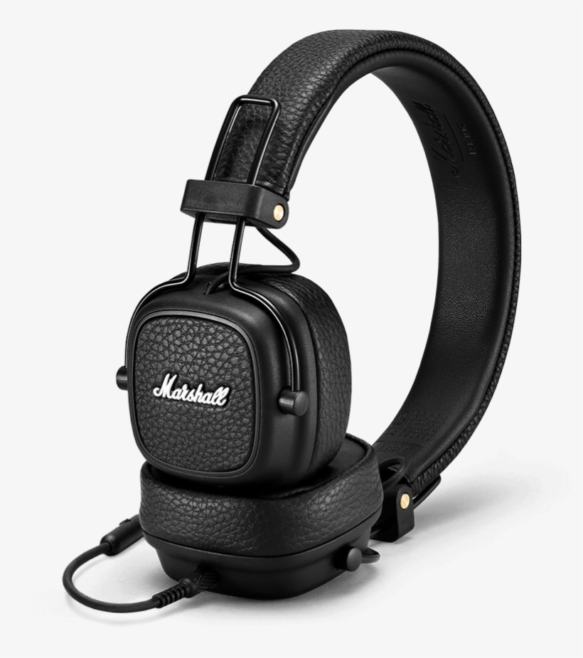 Major Iii Black - Marshall Major Iii Bluetooth, transparent png #7611729