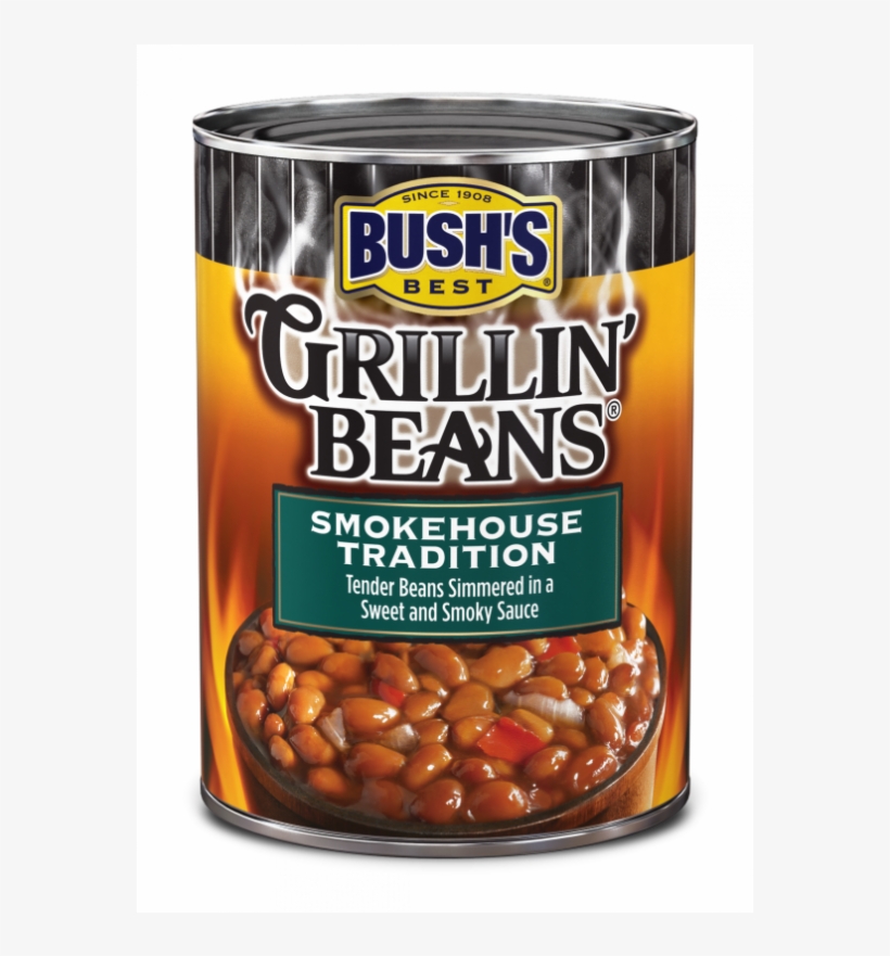 Bush's Best Grillin' Beans Smokehouse Tradition 22oz - Bush's Grillin Beans Southern Pit Barbecue, transparent png #7612268