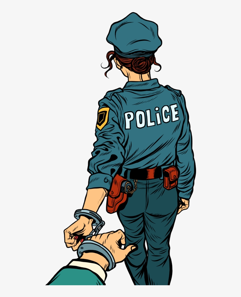 Mq Sticker - Pop Art Police Woman, transparent png #7612920