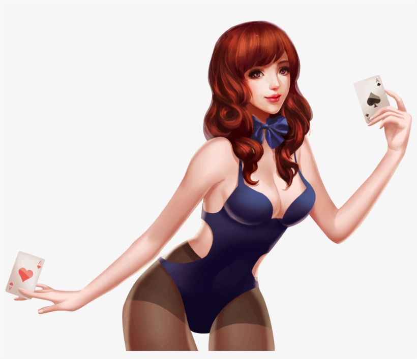 Download - Casino Girl Png, transparent png #7614015