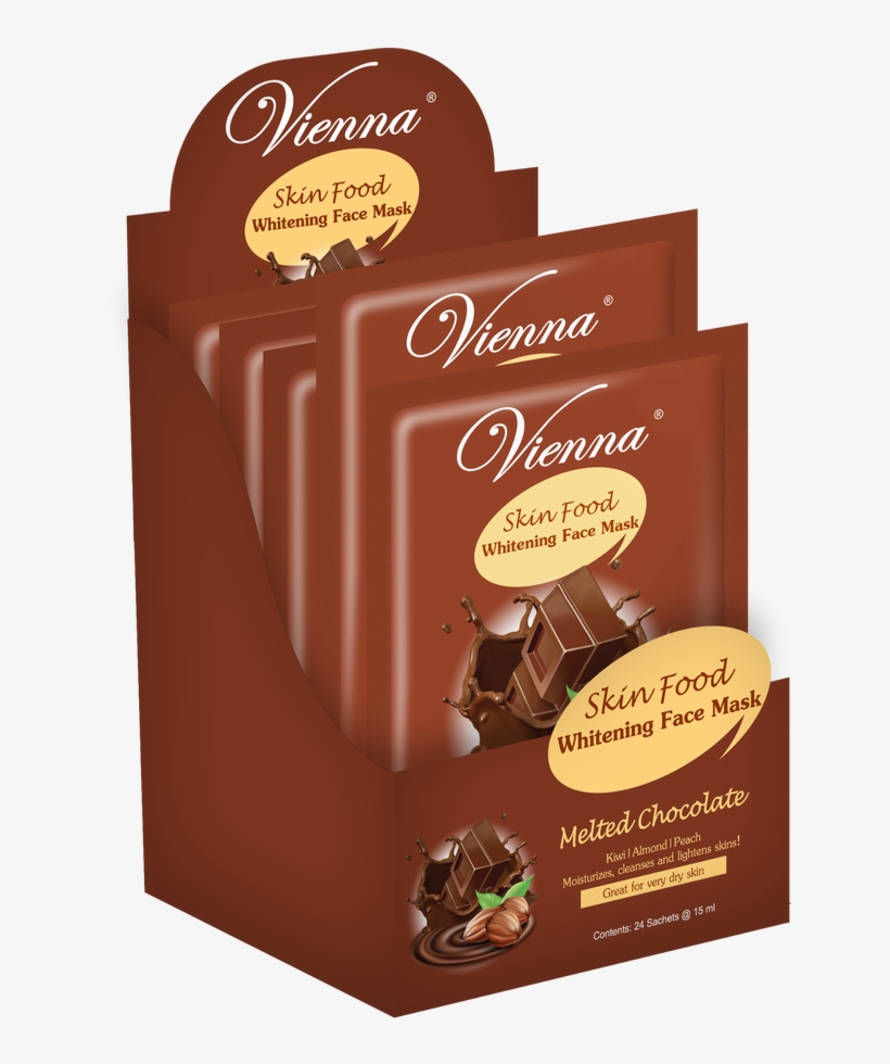 Vienna Skin Food Whitening Face Mask - Chocolate, transparent png #7614286