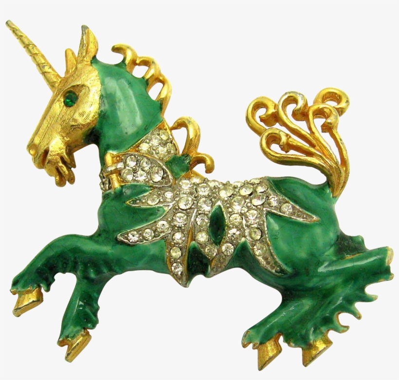 Beautiful And Rare Kenneth J Lane Kjl Unicorn Brooch - Unicorn, transparent png #7615328