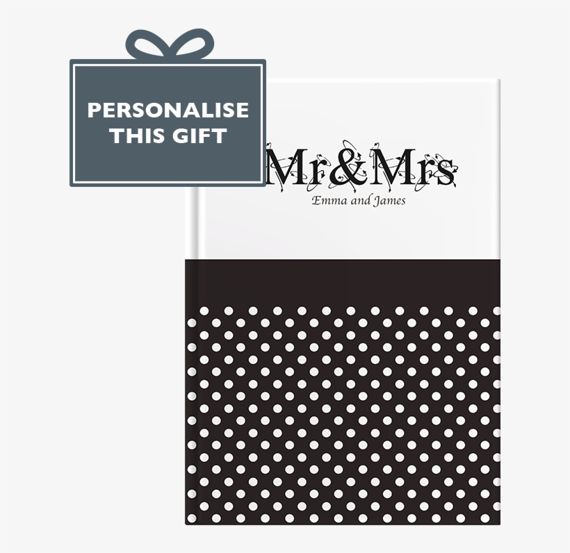Personalised Mr & Mrs - J Crew Polka Dot One Shoulder, transparent png #7615331