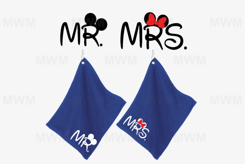 Matching Couple Royal Blue Super Soft Velour Towels - Mickey Mouse, transparent png #7615793