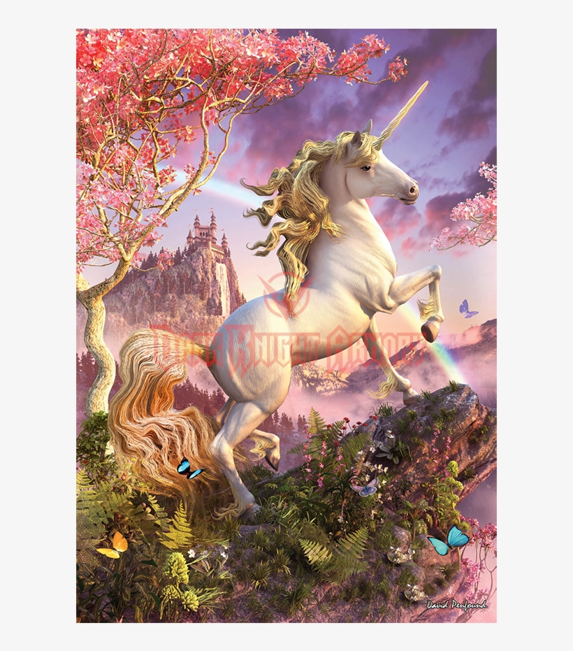 Spring Unicorn Cards By David Penfound - Spring Unicorn, transparent png #7616249