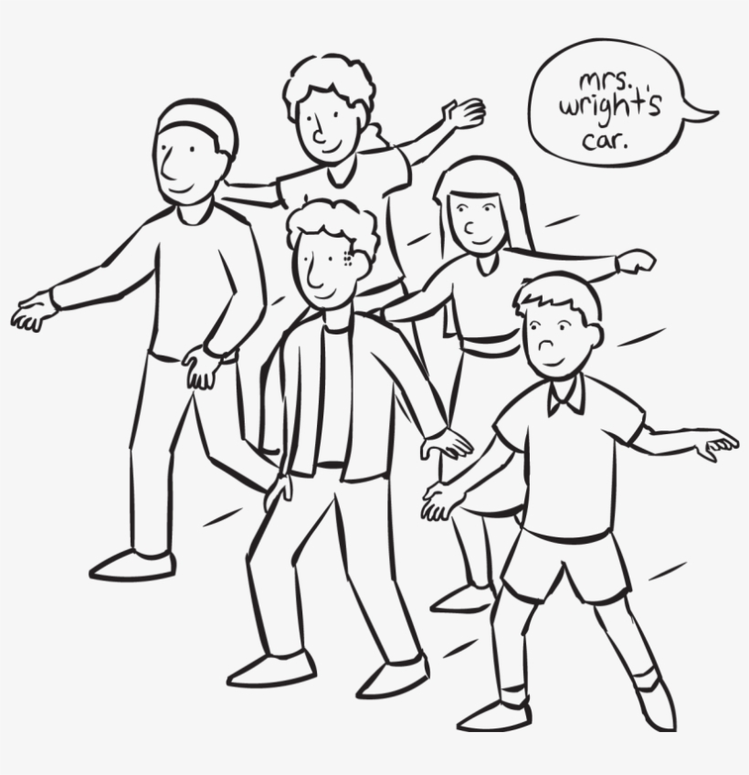 Mr & Mrs Wright - Line Art, transparent png #7616426