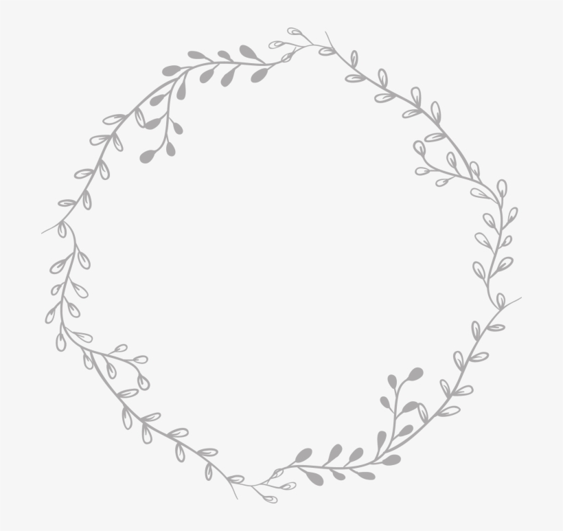 Tumblr Border Circle Transparent White Pictures Png - Transparent Background Wreath Clipart Black And White, transparent png #7616772