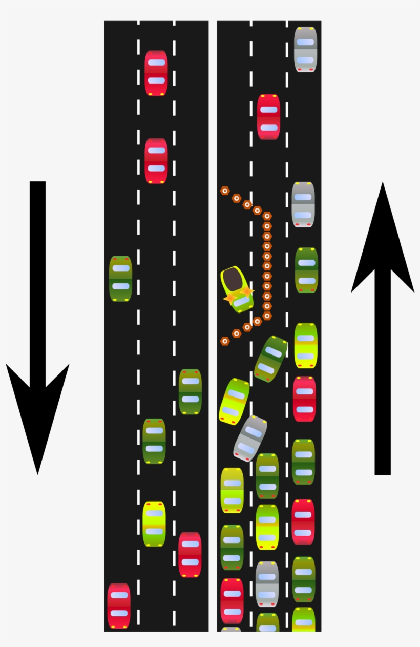 Traffic Bottleneck - ボトル ネック 現象, transparent png #7617783