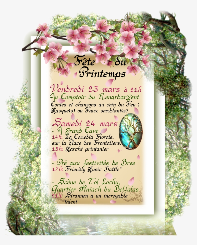 Affiche Printemps 2018 541ad3a - Picture Frame, transparent png #7619610