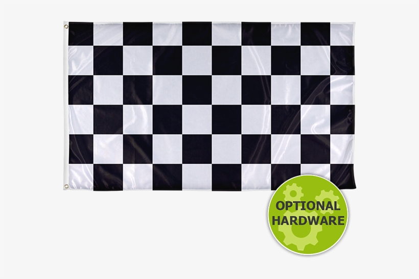 Black And Yellow Checkered Flag, transparent png #7619735