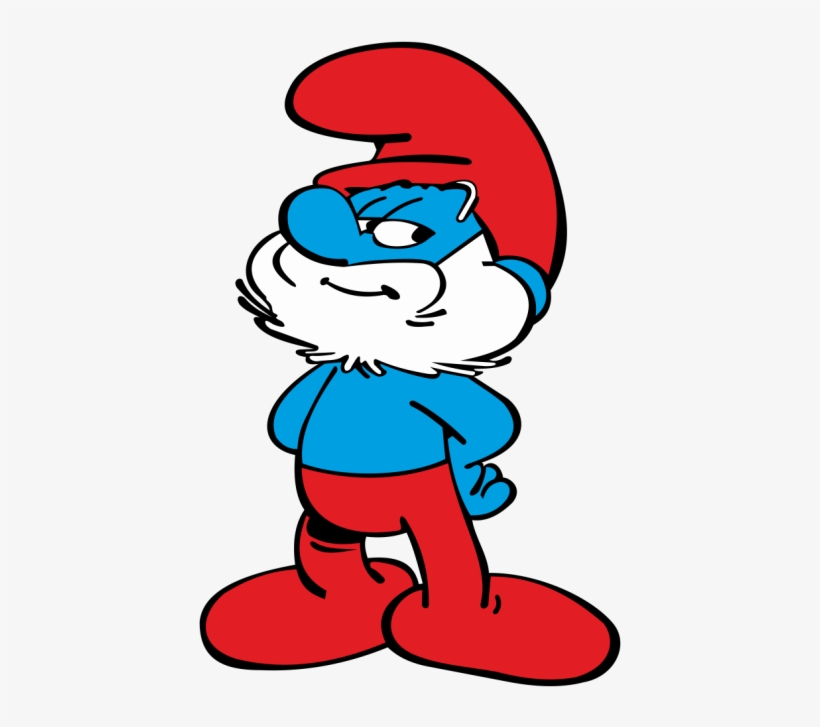 Papa Smurf, transparent png #7619944