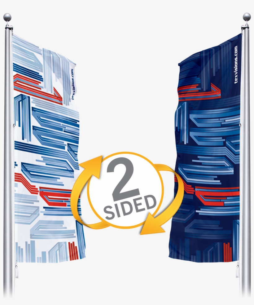 Portrait Flags Double-sided Are Offered In Standard - Banner, transparent png #7620031