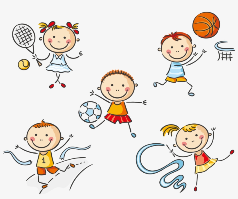 Vector Library Stock Clip Art Kids Sports Transprent - Kids Sport Clip Art, transparent png #7620171