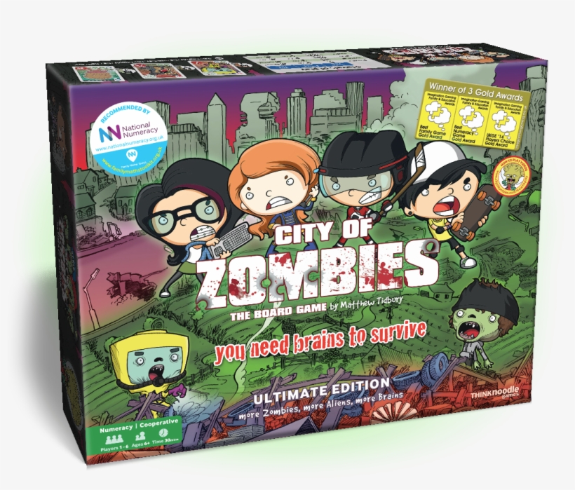 Players Roll And Combine Their Battle Dice In Any Way - Zombie Maths Board Game, transparent png #7620884