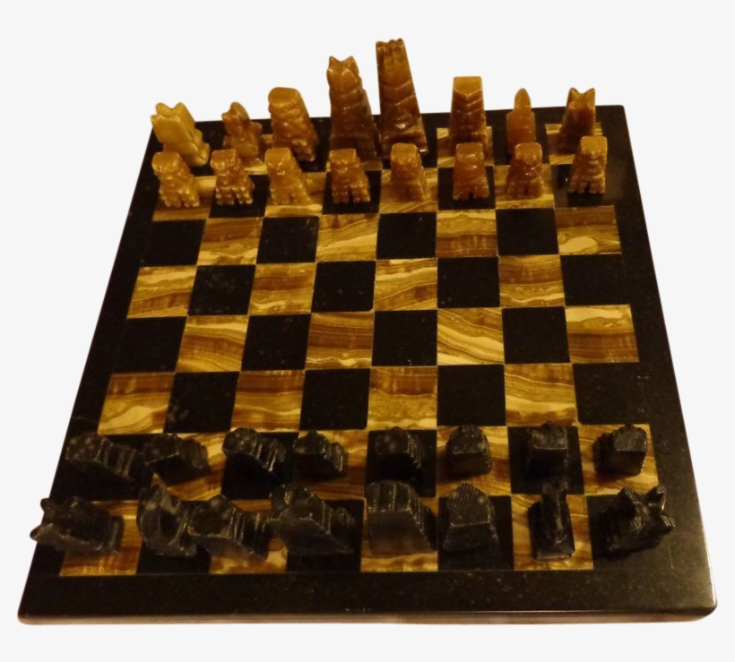 Hand Carved Marble Onyx Set Game Pieces - Balmain Paris Store, transparent png #7621051