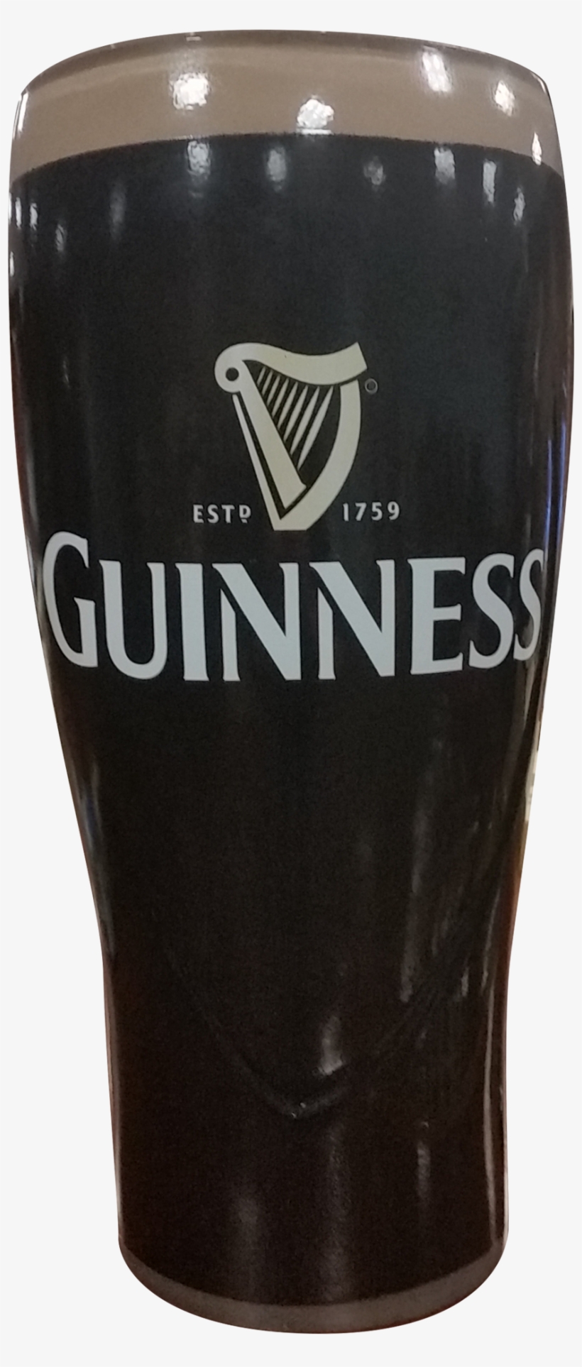 Guinness Molded Pint Glass - Guinness, transparent png #7621057