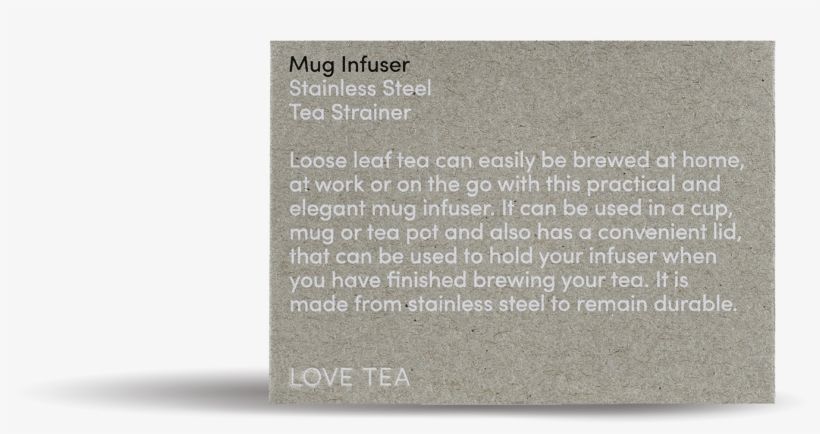 Home>shop>tea Accessories>tea Infusers>love Tea Mug - Paper, transparent png #7621410