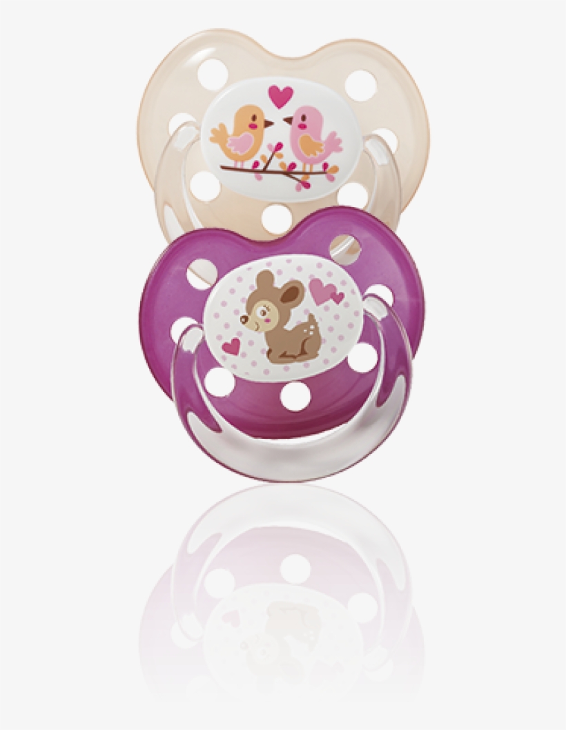 Baby Nova Silicon Orthodontic Pacifier Deco 2 Pcs Size - Pacifier, transparent png #7621529