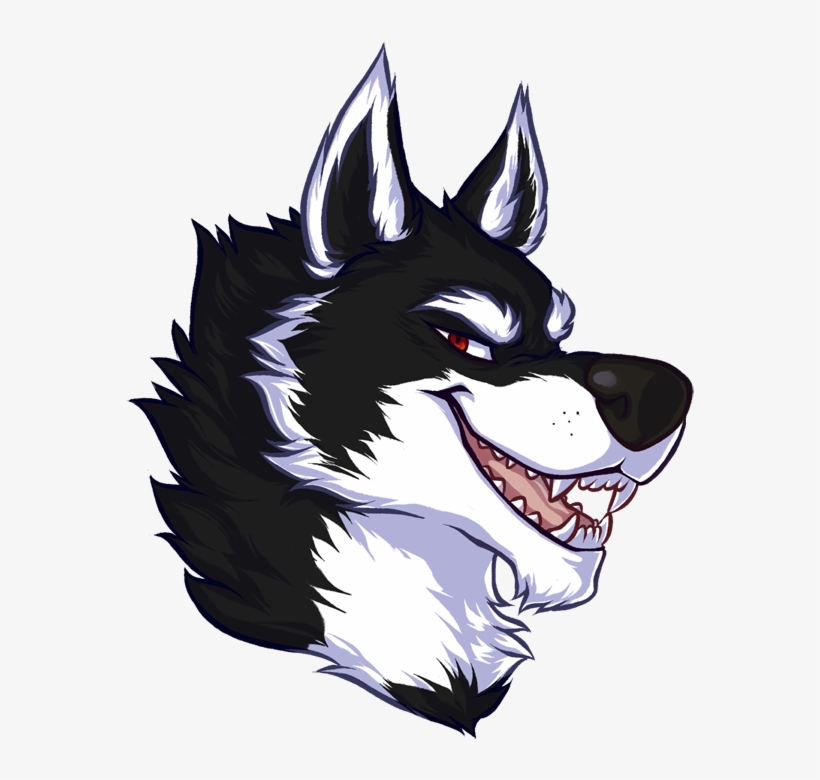 E621 Alpha Channel Black Fur Black Nose Canine Eyrri - Cartoon, transparent png #7621534