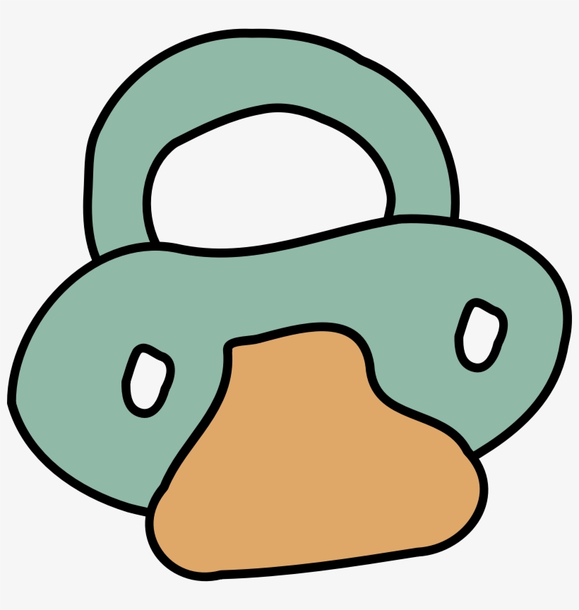Pacifier - Clip Art, transparent png #7621721