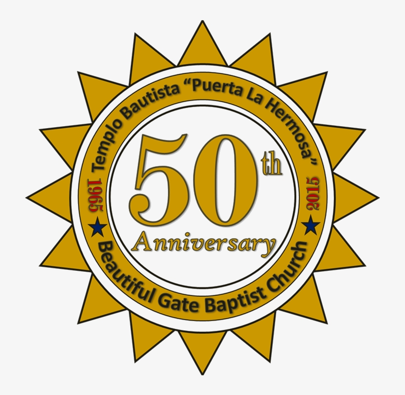 50th Seal 1 - Circle, transparent png #7621925