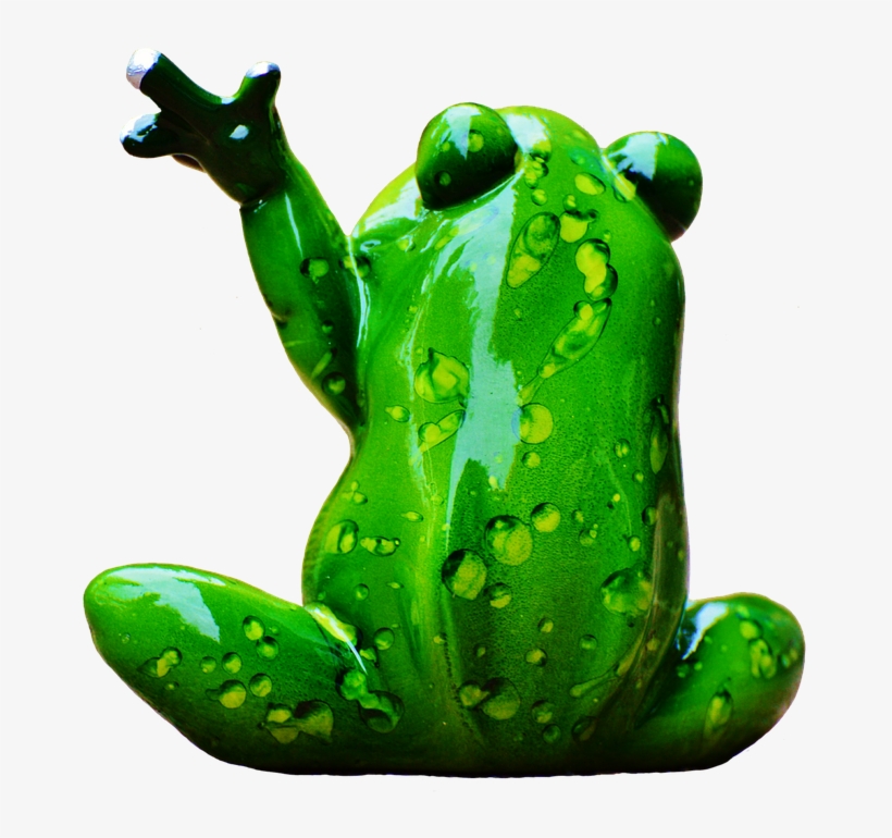 Frog, Figure, Wave, Funny, Cute, Animal, Fun, Sweet - Farewell Frog, transparent png #7622196