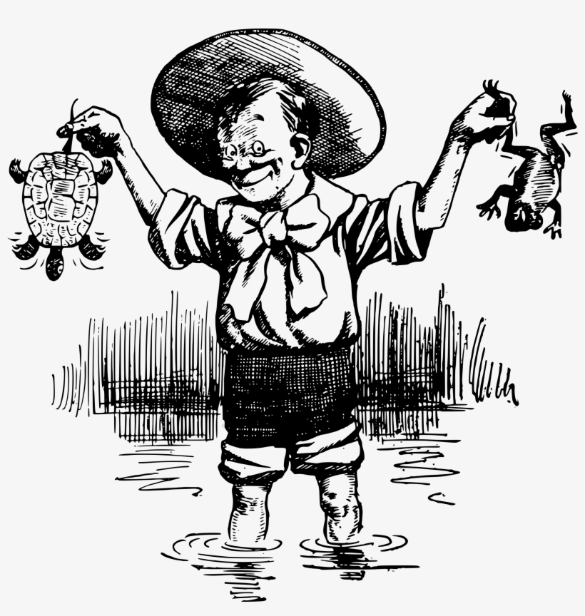 This Free Icons Png Design Of Boy Turtle And A Frog, transparent png #7622224