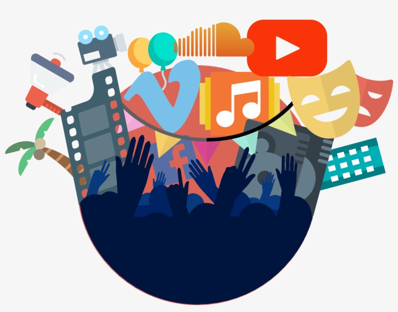 The World Of Media And Entertainment - Entertainment Media Clipart Png, transparent png #7622330