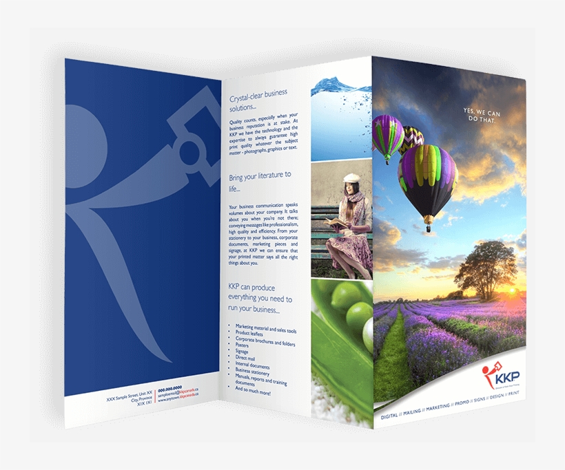 Brochures And Marketing Materials - Hot Air Balloon, transparent png #7622984