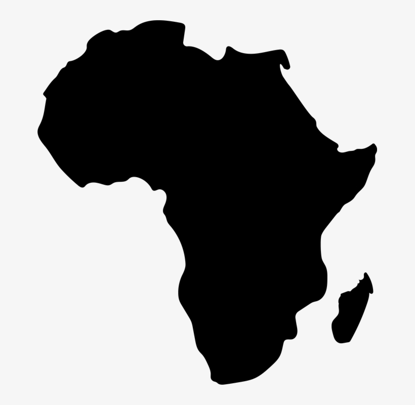 Map Of Africa Png - Africa Map Png Black, transparent png #7623052
