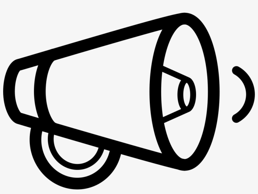 Decrease Volume Interface Speaker Outline Symbol Comments - رمز مكبر الصوت, transparent png #7623222