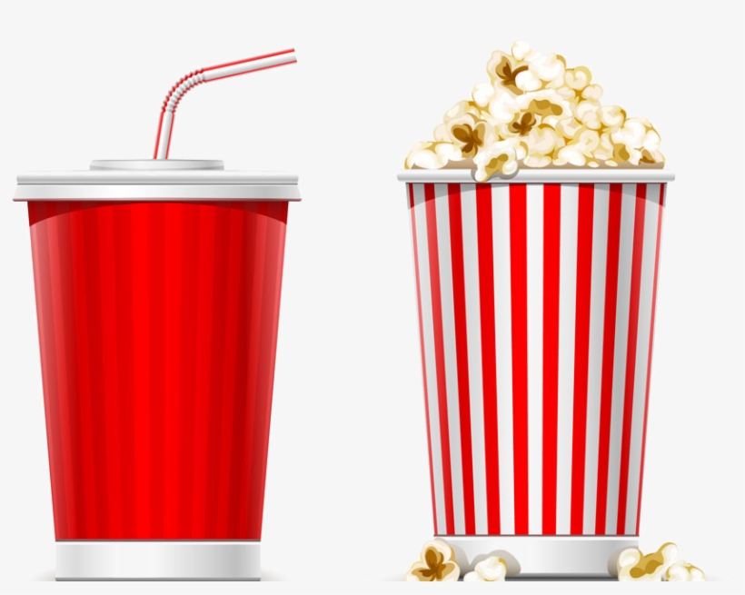 Soft Drink Slush Kettle Corn Transprent Png - Coke And Popcorn Png, transparent png #7623291