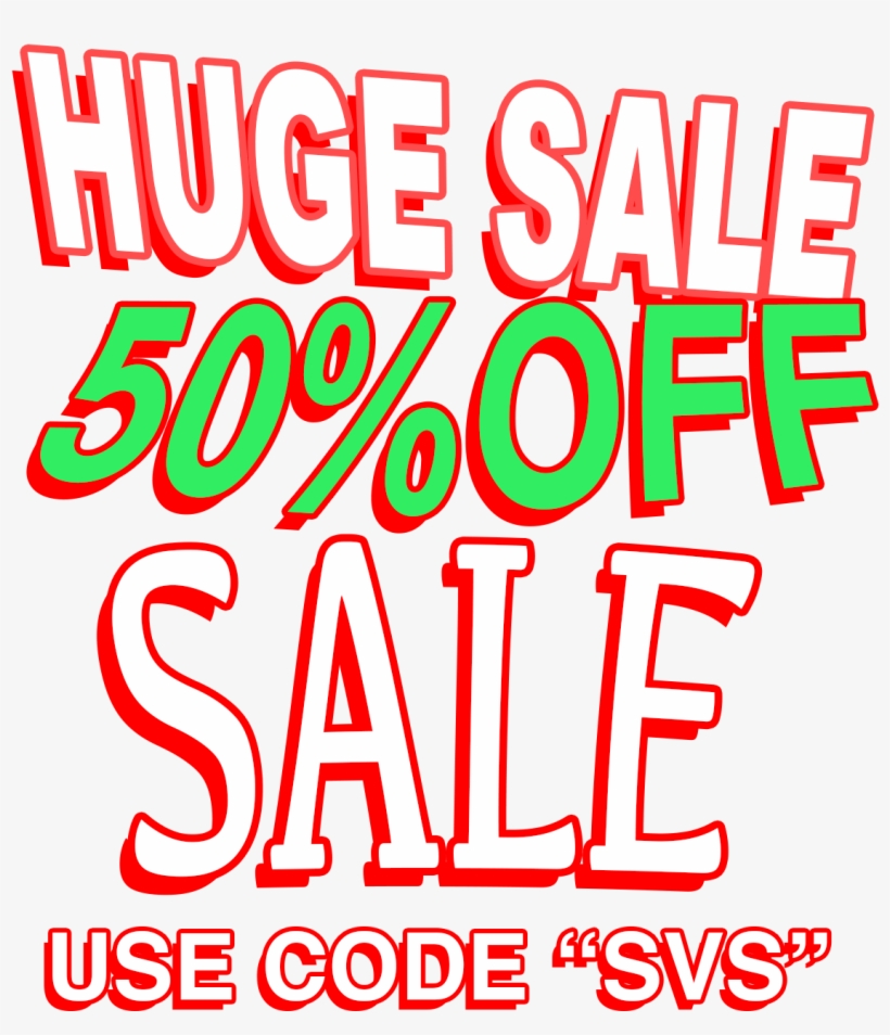 Image Of 50% Off Sale Now - Poster, transparent png #7623583