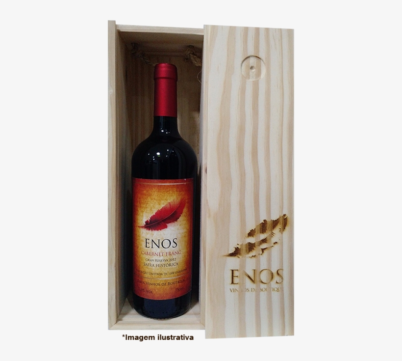 Caixa Madeira Vinho - Wine Bottle, transparent png #7624196