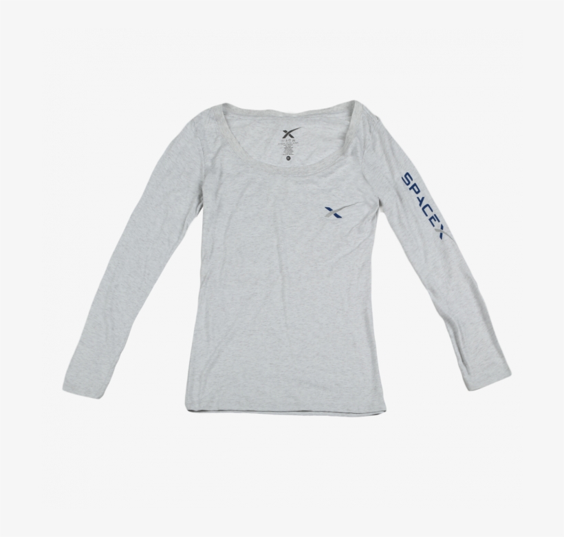 Women's Spacex Long Sleeve Shirt - Long-sleeved T-shirt, transparent png #7626092