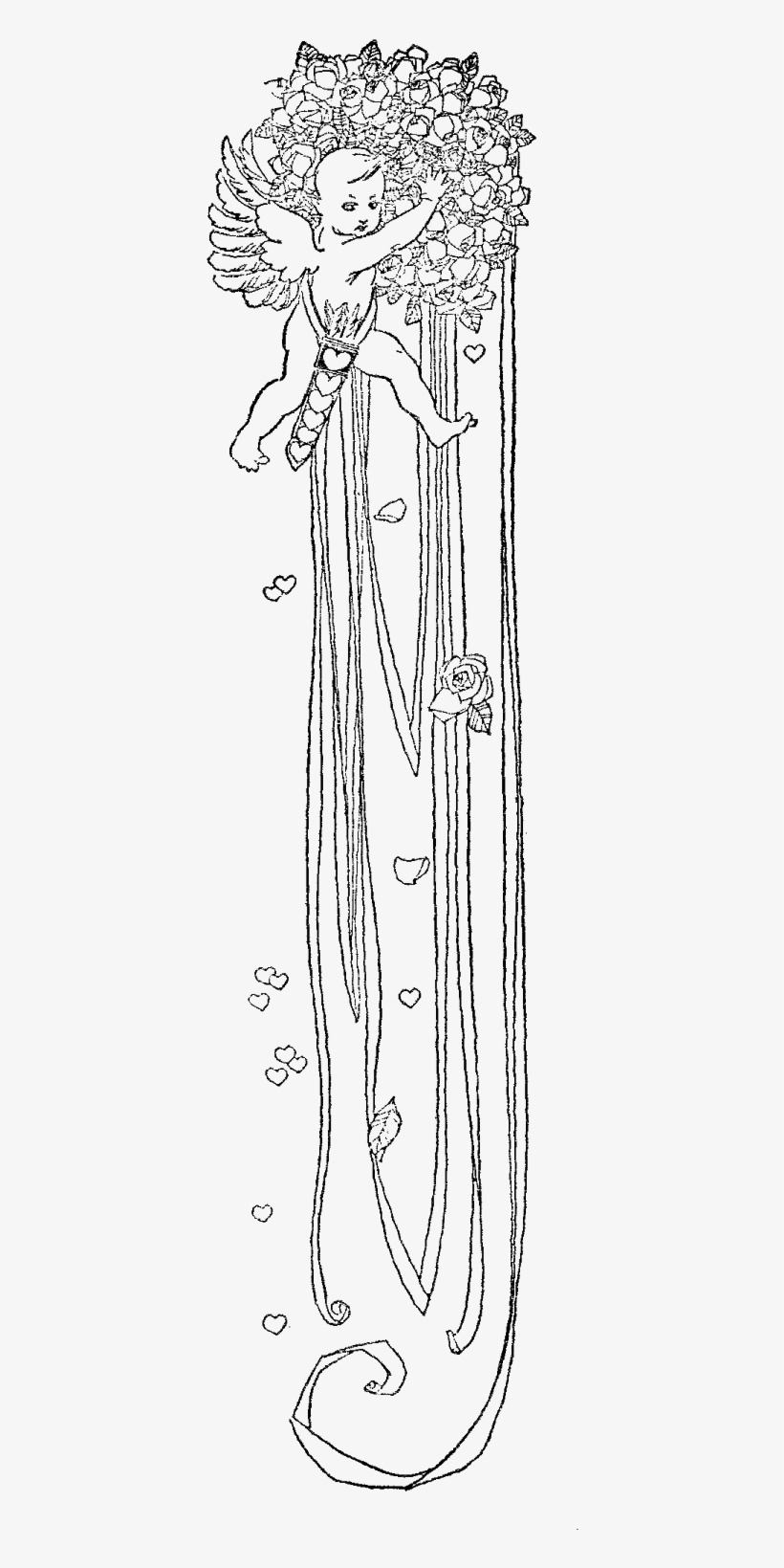 Cupid Valentine Digital Image - Sketch, transparent png #7626362