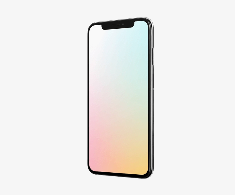 Iphone X Mockup With Colorful Back - Iphone X Mockup, transparent png #7626746