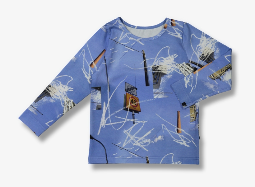 Vimma Long Sleeve Shirt Pau Liikennemerkki Sininen - Dragonfly, transparent png #7626854