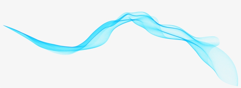 蓝色动感线素材 - Linea Azul Turquesa Png, transparent png #7626956