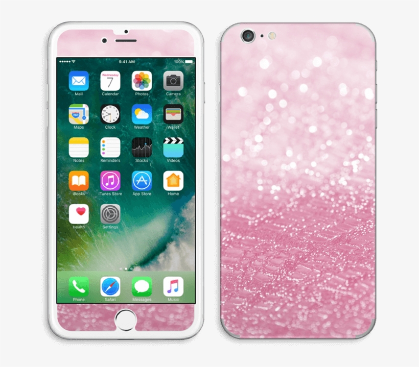 Pink Texture - Iphone 7 Silver Front Png, transparent png #7627004