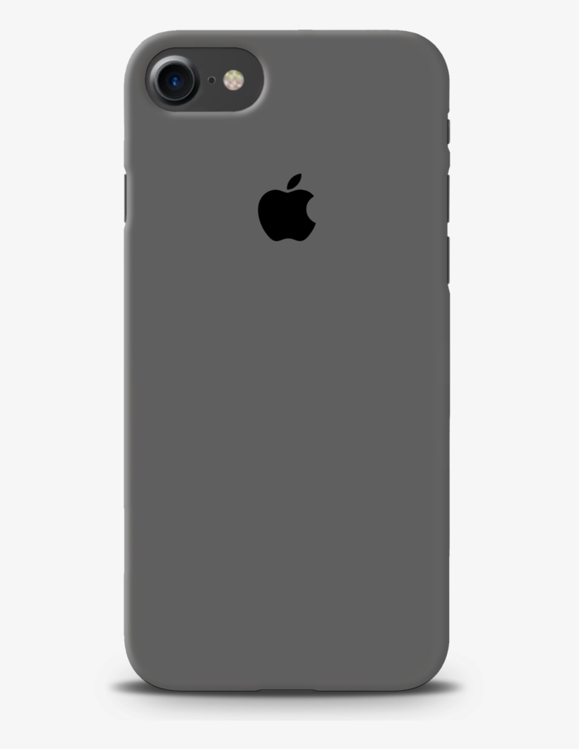 Grey Cover And Case For Iphone 7/8 - White Iphone Back View, transparent png #7627102