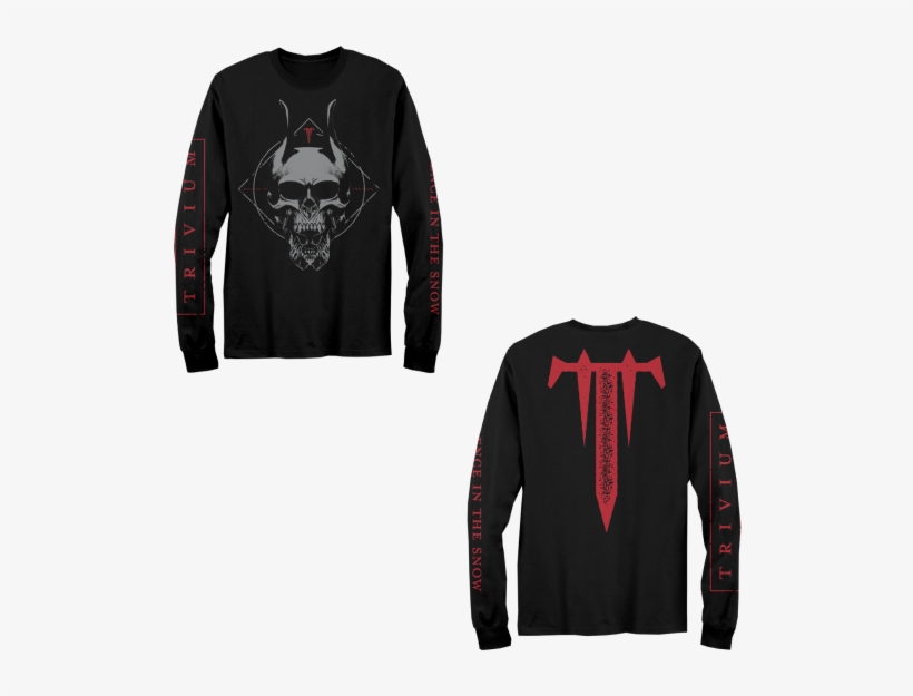 Trivium Long Sleeve Shirt, transparent png #7627347