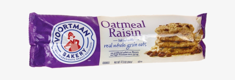 Voortman Bakery Oatmeal Raisin Cookies - Voortman Oatmeal Cookies, transparent png #7628262