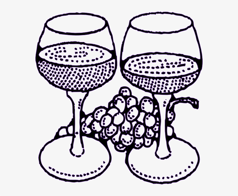 Clipart Black And White Wine, transparent png #7628472