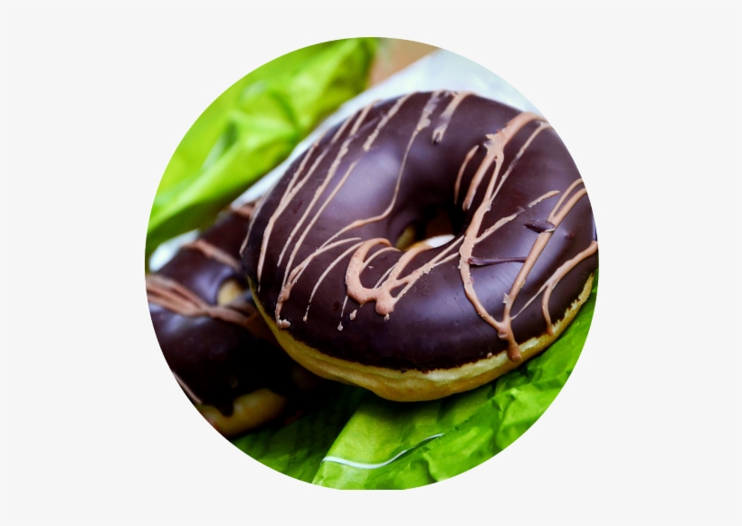 Chocolate Glazed Doughnut - Doughnut, transparent png #7628555