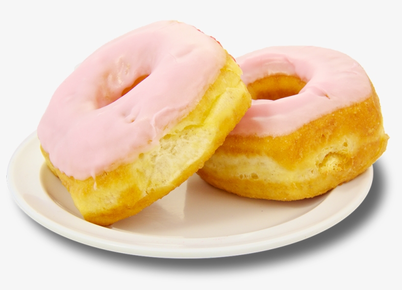 Strawberry Iced - Shipleys Strawberry Iced Donut, transparent png #7628599