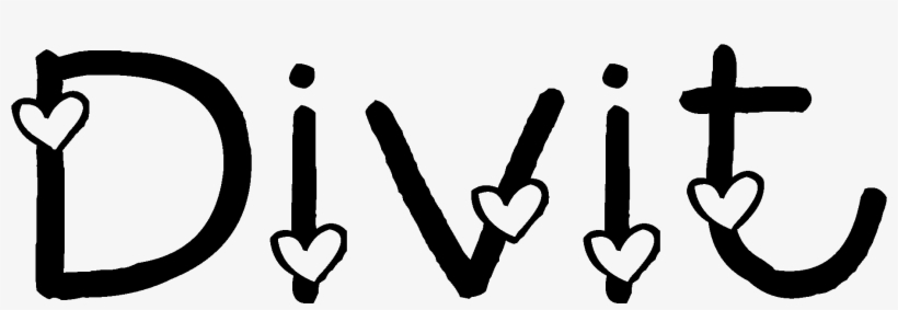 Divit Cute Hearts Shirts - Heart Fonts, transparent png #7628669