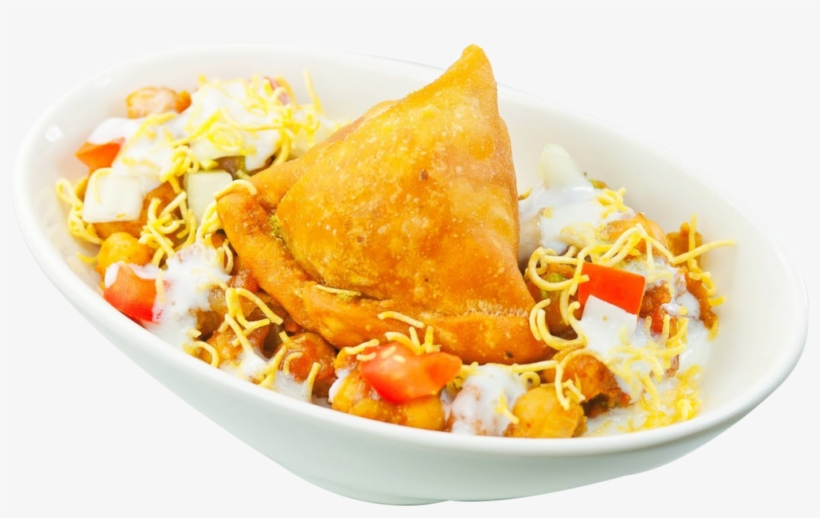 Samosa-chaat - Fried Food, transparent png #7628670