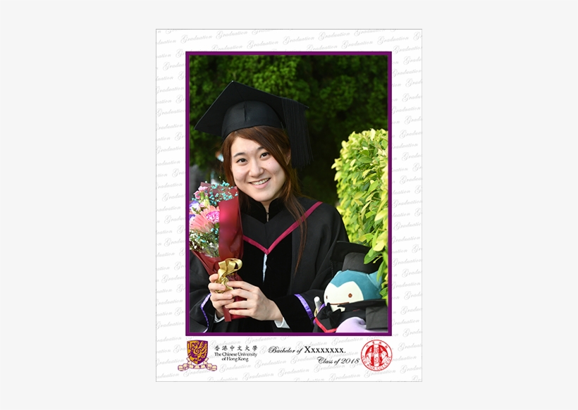 6″x8″ Gloss Surface Aluminium Photo Cuhk Graduation - Girl, transparent png #7629119